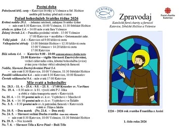 Vyšel první zpravodaj naší charity roku 2026